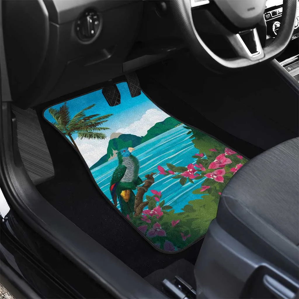 Afro-Saint Lucians Car Mats Pitons Landscape LT7