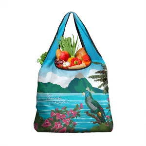 Afro-Saint Lucians Grocery Bag Pitons Landscape LT7