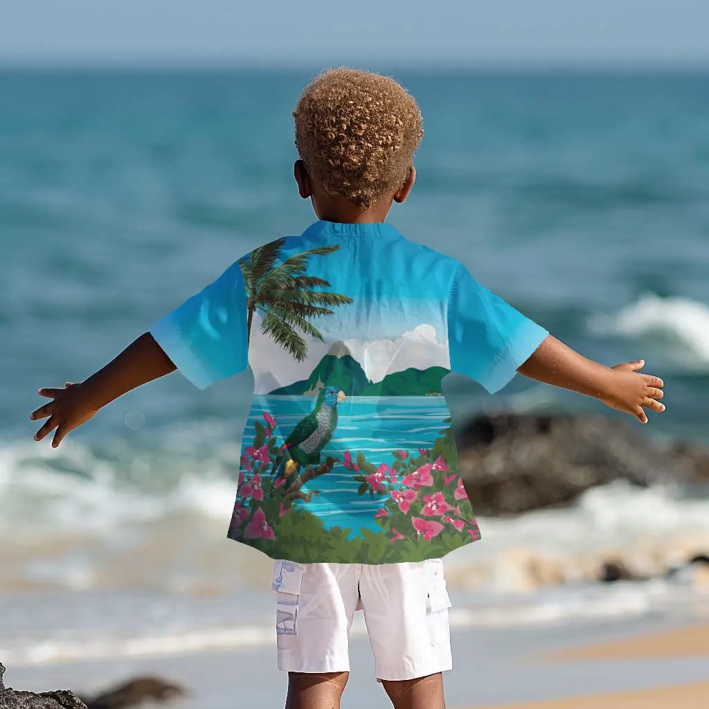 Afro-Saint Lucians Kid Hawaiian Shirt Pitons Landscape LT7