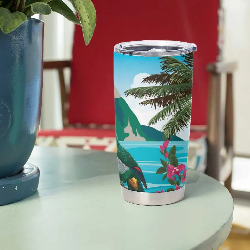Afro-Saint Lucians Tumbler Cup Pitons Landscape LT7