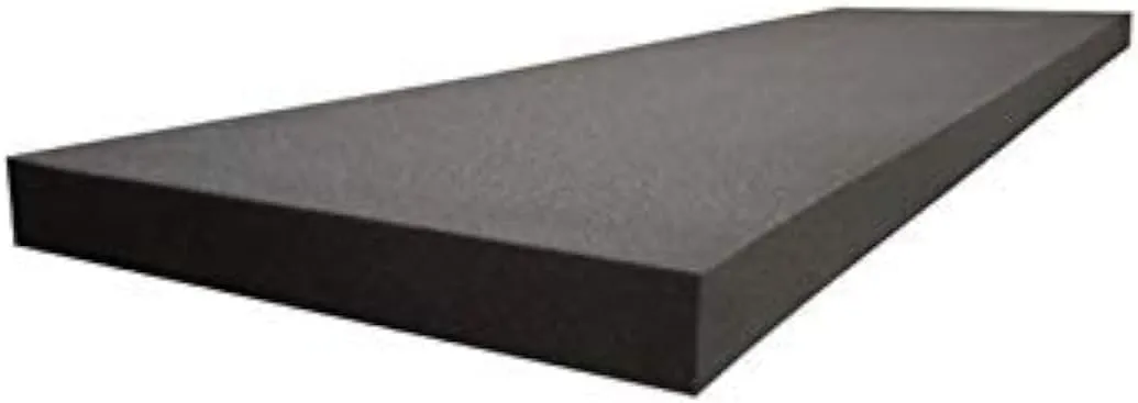 AKTRADING CO. 4" H X 24" W X 72" L CertiPUR-US Certified Rubber Foam Sheet Cushion (Seat Replacement, Upholstery Sheet, Foam Padding, Acoustic Foam Sheet)
