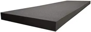 AKTRADING CO. 4" H X 24" W X 72" L CertiPUR-US Certified Rubber Foam Sheet Cushion (Seat Replacement, Upholstery Sheet, Foam Padding, Acoustic Foam Sheet)
