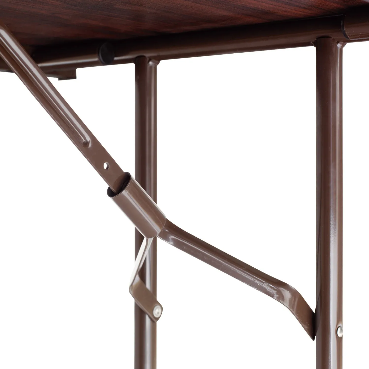 Alera® Wood Folding Table, Rectangular, 71.88w X 29.88d X 29.13h, Mahogany