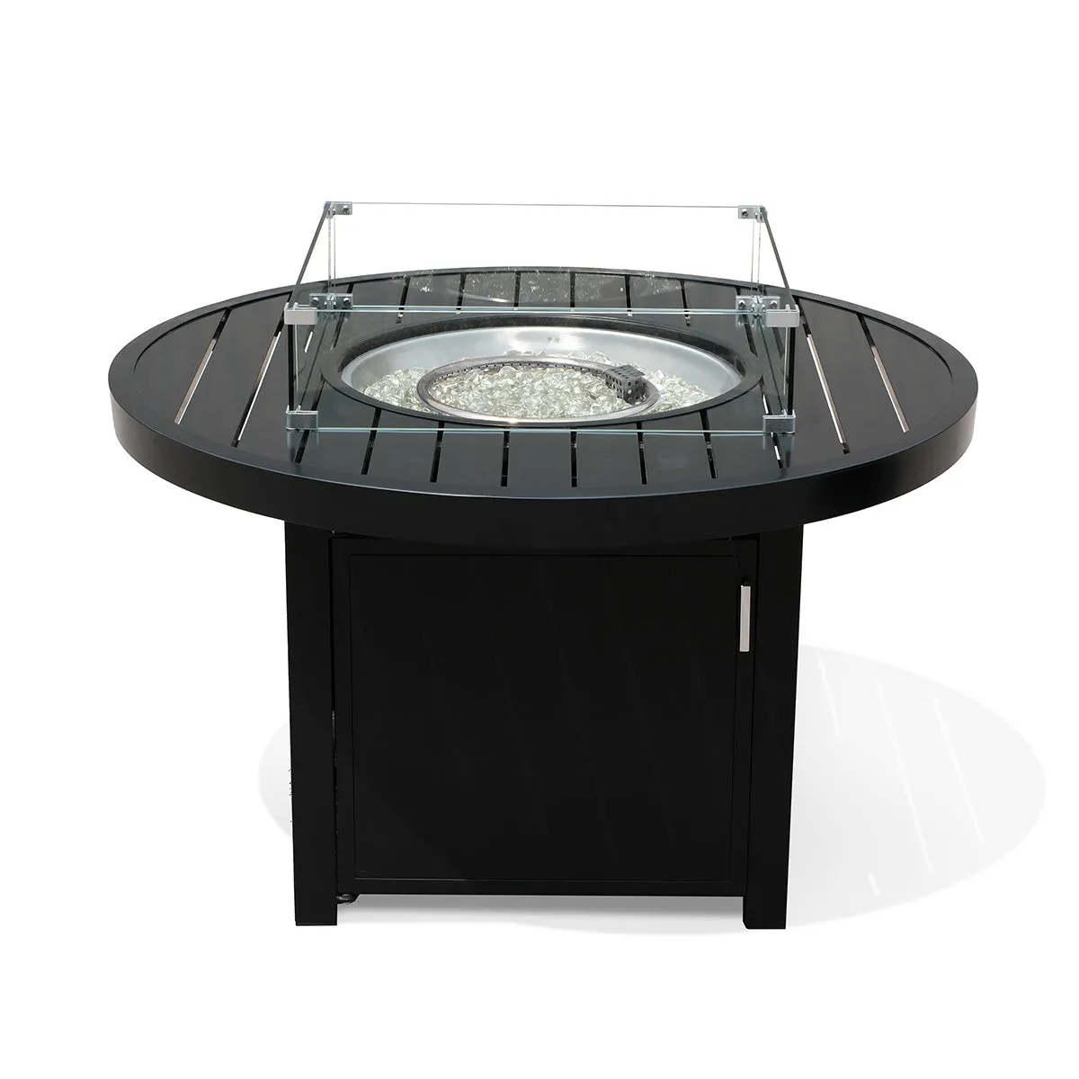 Aluminum Propane 42" Round Outdoor Fire Pit Table