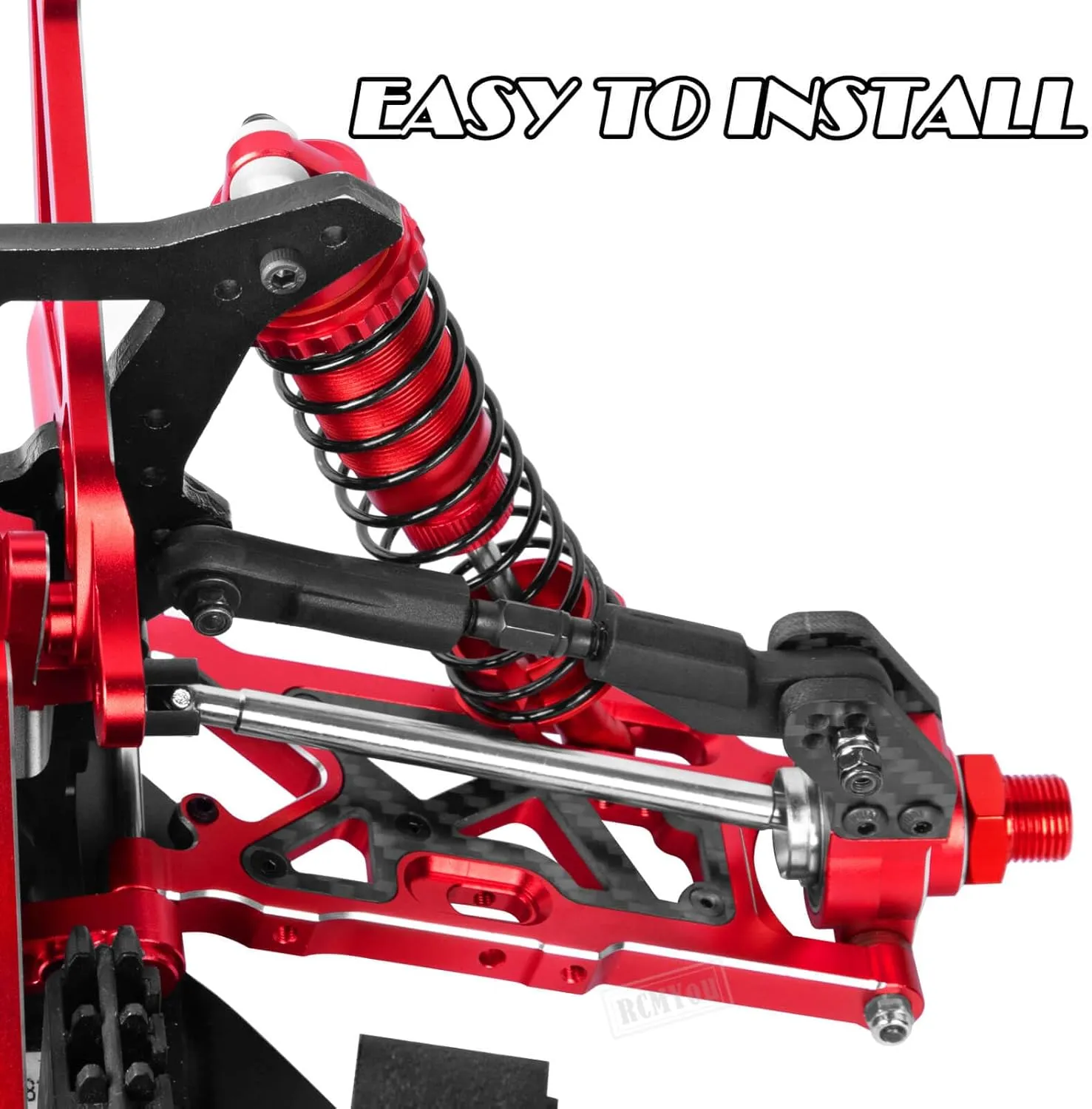 Aluminum Rear Lower Suspension A Arms Upgrades Part for 1/8 Typhon 6S,1/7 Felony 6S BLX Infraction 6S BLX Limitless 6S BLX,2pcs Rear Lower Arms Hops up,Red