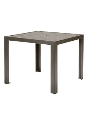 Aluminum Slat 36" Square Bar Umbrella Table by Tropitone