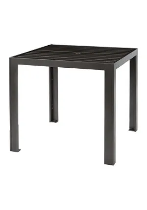 Aluminum Slat 36" Square Counter Umbrella Table by Tropitone