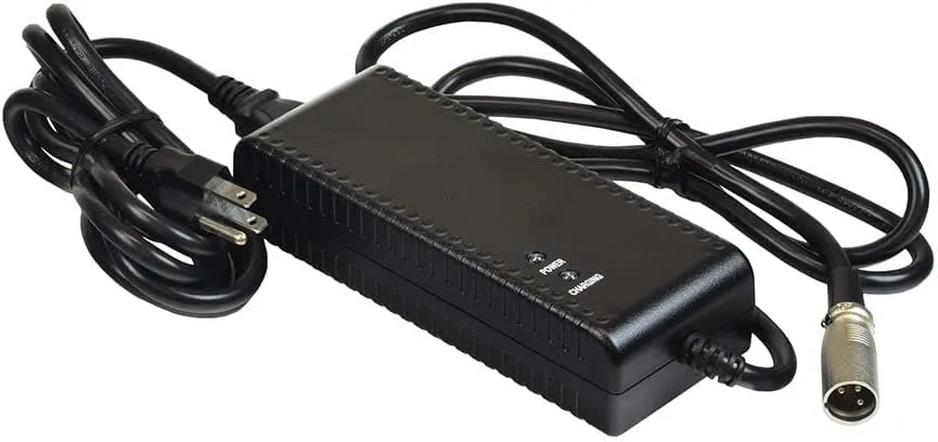 AlveyTech 24 Volt 3.5 Amp XLR Battery Charger (24BC3500T-4) - Replacement Charger for Pride Mobility, Shoprider, and Golden Technologies Scooters and Power Chairs (ELE1803400 / MBE-CHG35A-STD / 71699)