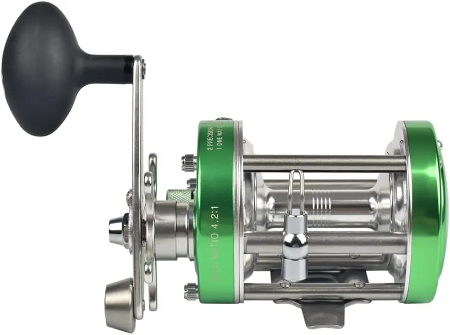 ANCIENT MARINER 6000 Round Baitcasting Fishing Reels, More Powerful Ancient Mariner Reels 6000 Catfish Striper, Right/Left Hand