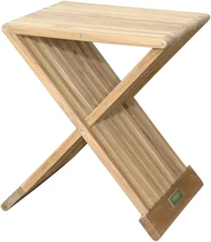 Anderson Teak TBF-016S Marilla Side Folding Table, 16"