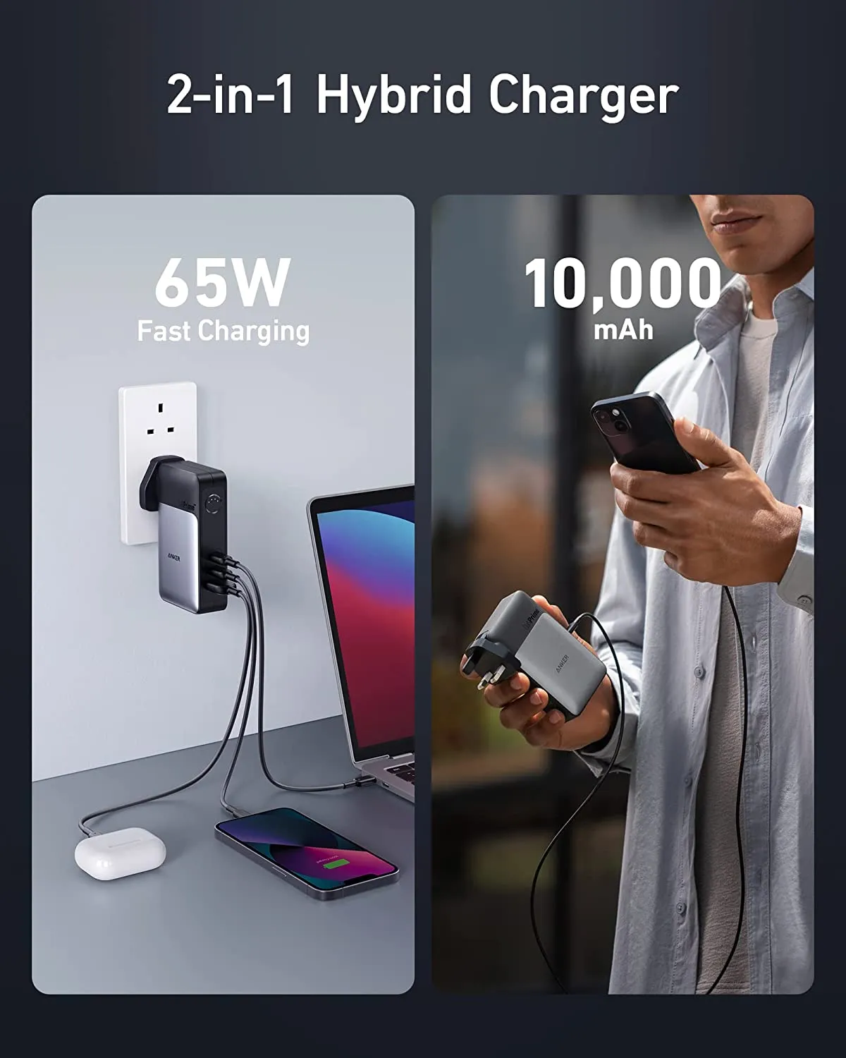 Anker 733 Power Bank (GaNPrime PowerCore 65W) - Black