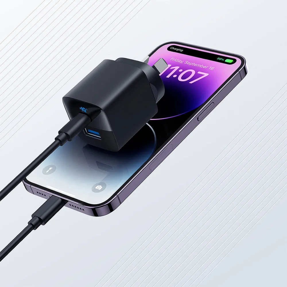 Anker Dual-Port Fast Charger 33W Black - AU Plug