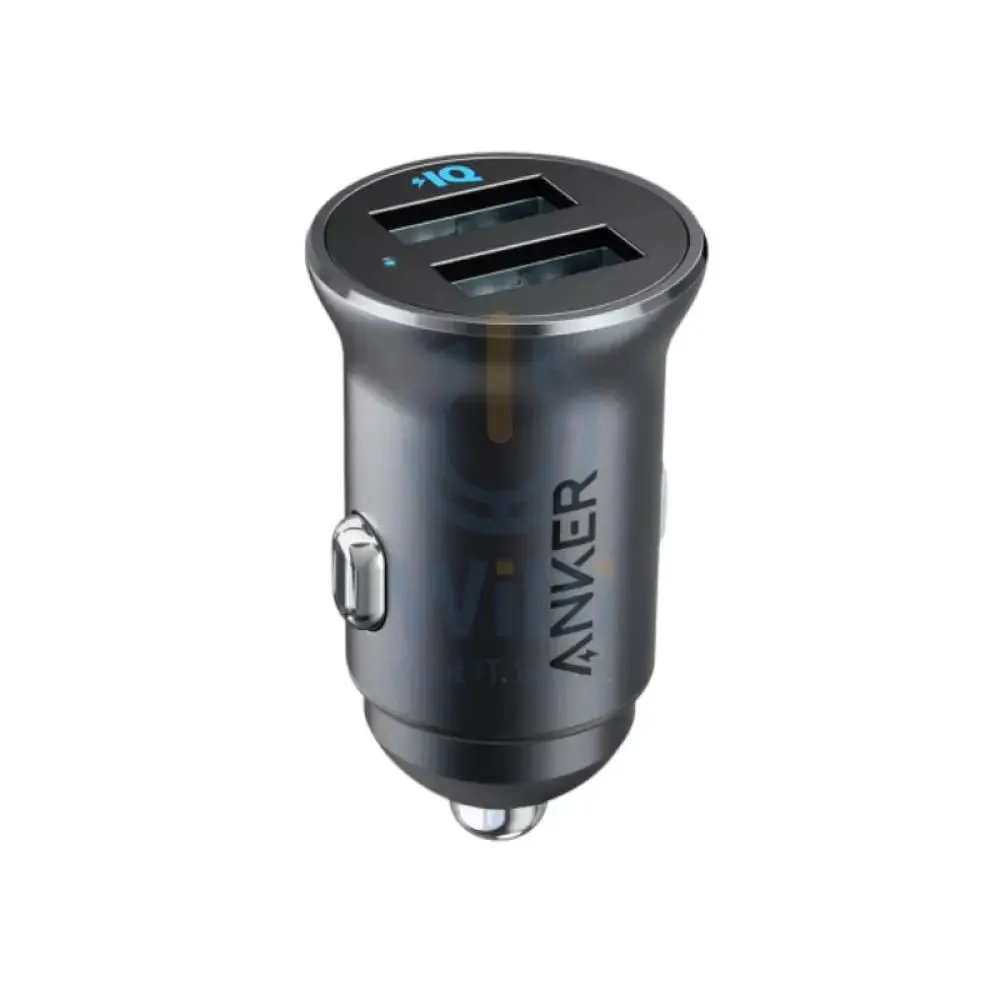 Anker PowerDrive 2 Dual Port Car Charger - USB-A / 24W / Black