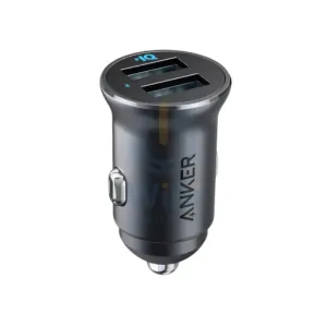 Anker PowerDrive 2 Dual Port Car Charger - USB-A / 24W / Black