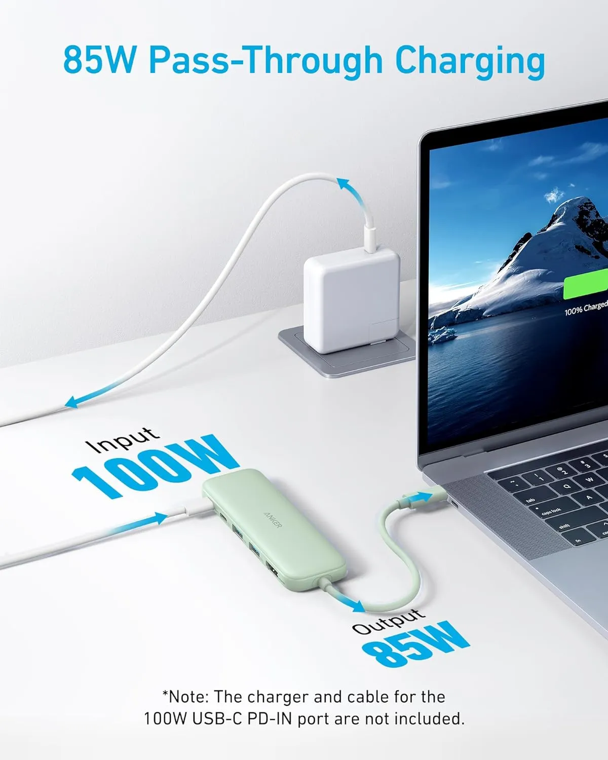 Anker USB C Hub, 5-in-1 USBC to HDMI Hub with 4K Display, 5Gbps USB-C and 2 5Gbps USB-A Data Ports for MacBook Pro, MacBook Air, Dell XPS, Lenovo Thinkpad, HP Laptops and More (Green)