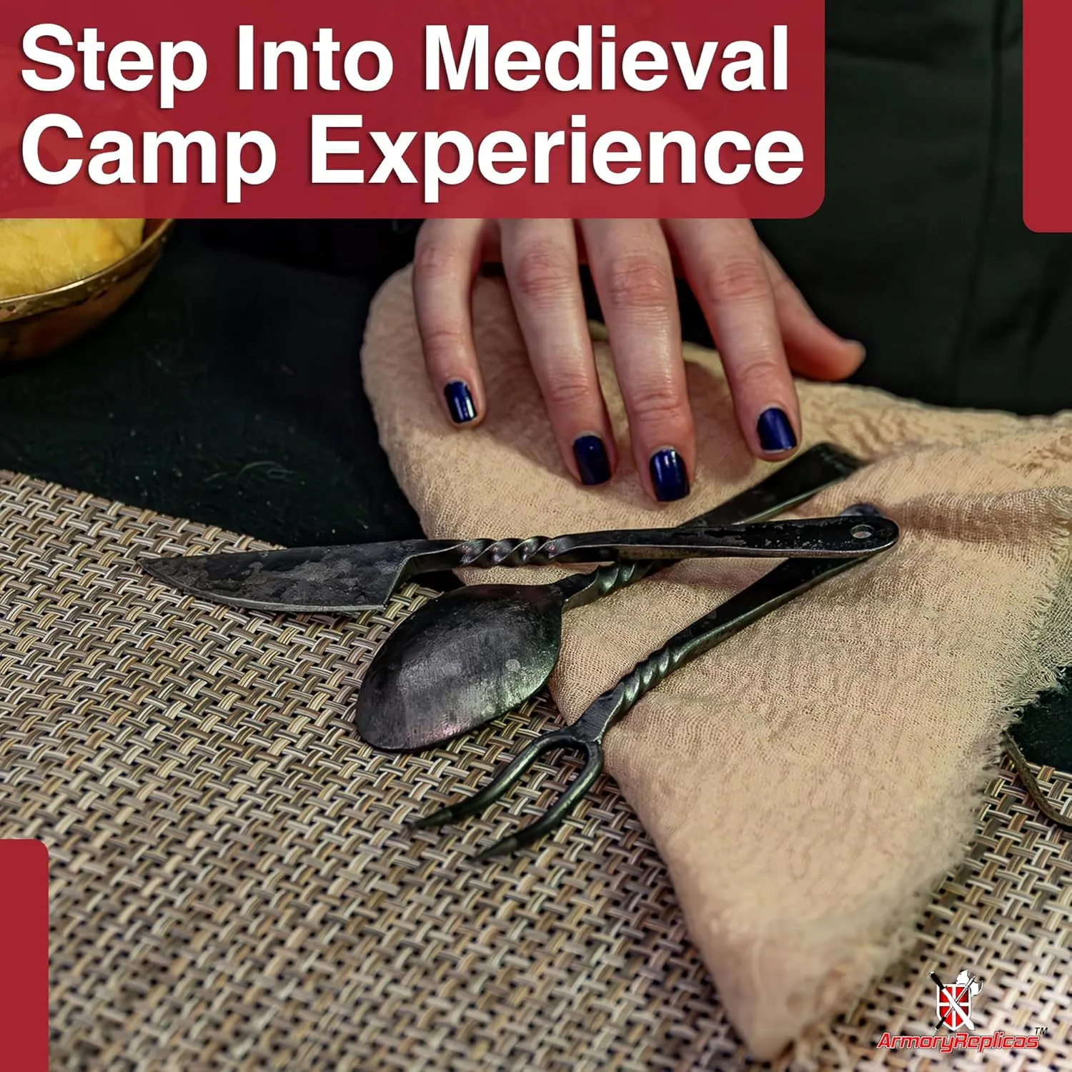 Armory Replicas™ - Forged Blacksmith Medieval Dining Hall Eating Utensils