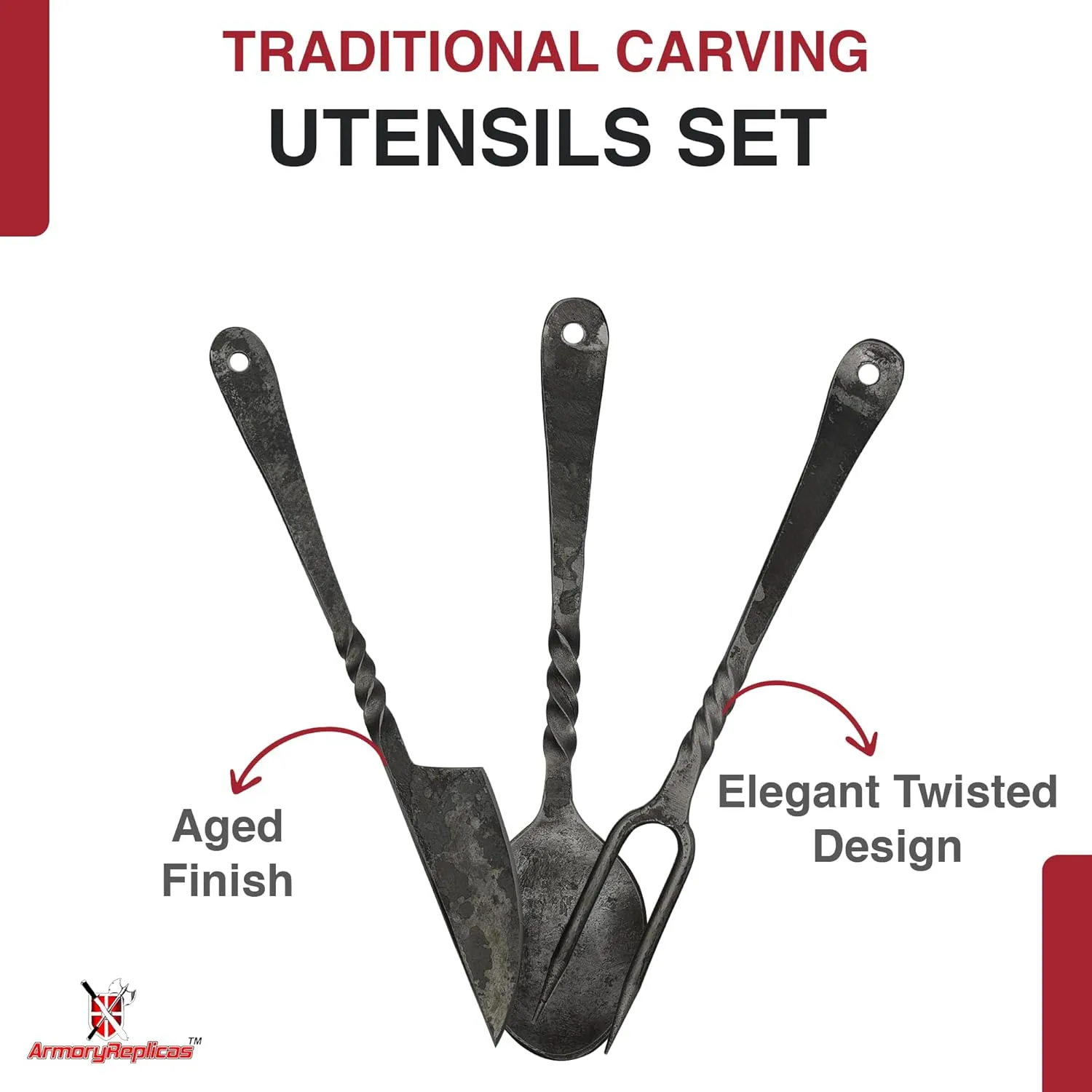 Armory Replicas™ - Forged Blacksmith Medieval Dining Hall Eating Utensils