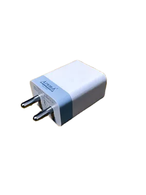 Aroma 3.1A Dual USB Port Fast Charger with Free Micro USB Cable for All Mobiles (6 Months replacement Warranty)