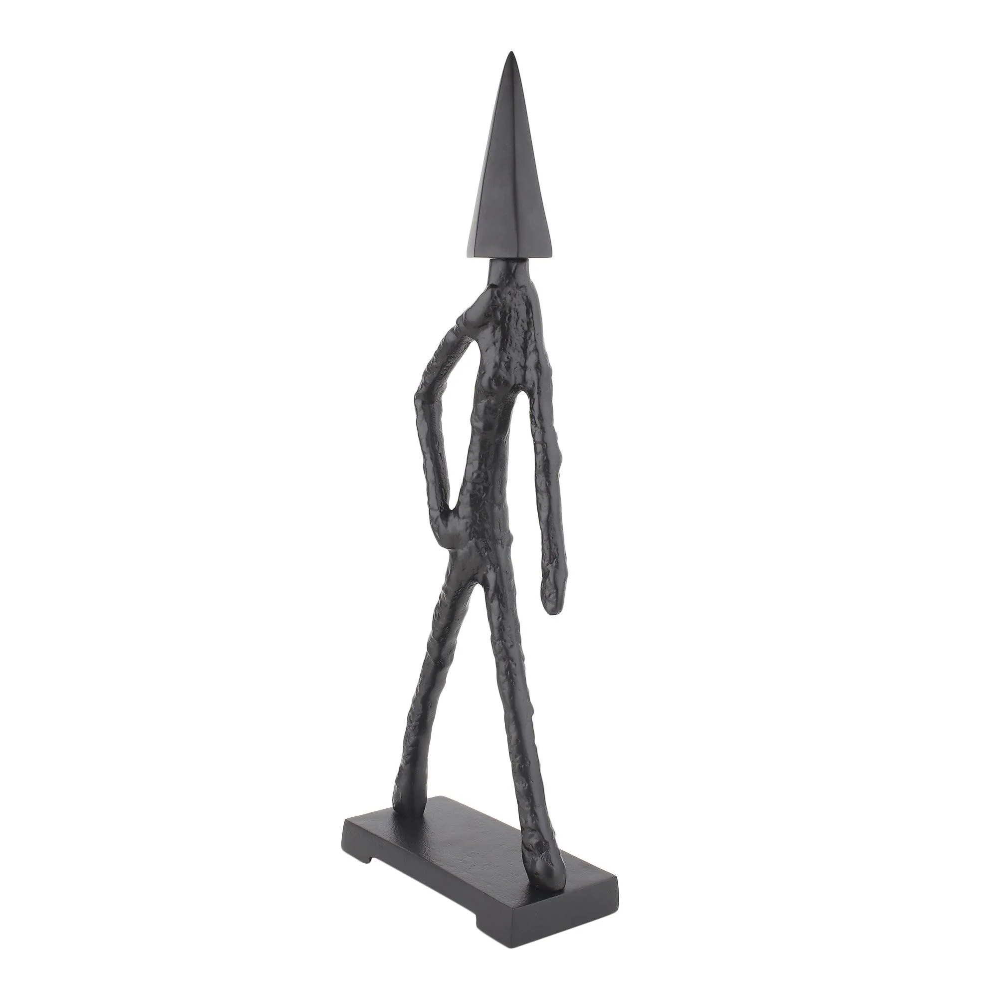 Arrowed Being Sculpture in Black