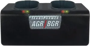 Artisan Power Dual Battery Charger for Andis PowerGroom | Best for AGR and BGR Series Clippers | Durable Connectors, LEDs Status and a Powerful DC Power Supply | Charges 2 Batteries at Once