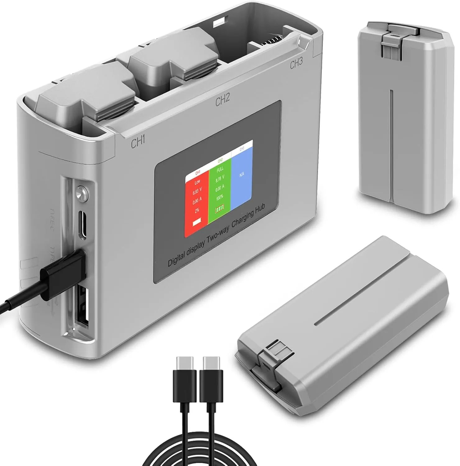 Artman Mini 2 SE, 4K Battery and Charging Hub, Compatible with DJI Mini 2, 2SE, SE, 4K Series Drone, Max Flight Time 31mins for Mini2 Battery