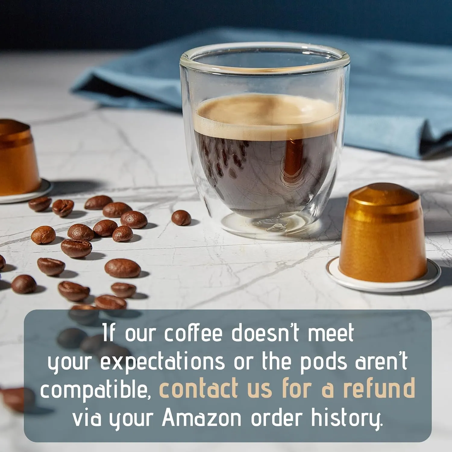 Artuzzi 120ct Decaf Espresso Pods For Nespresso Compatible Capsules Machines | Aluminum Coffee Capsules I Recyclable I 100% Arabica I Italian Roast