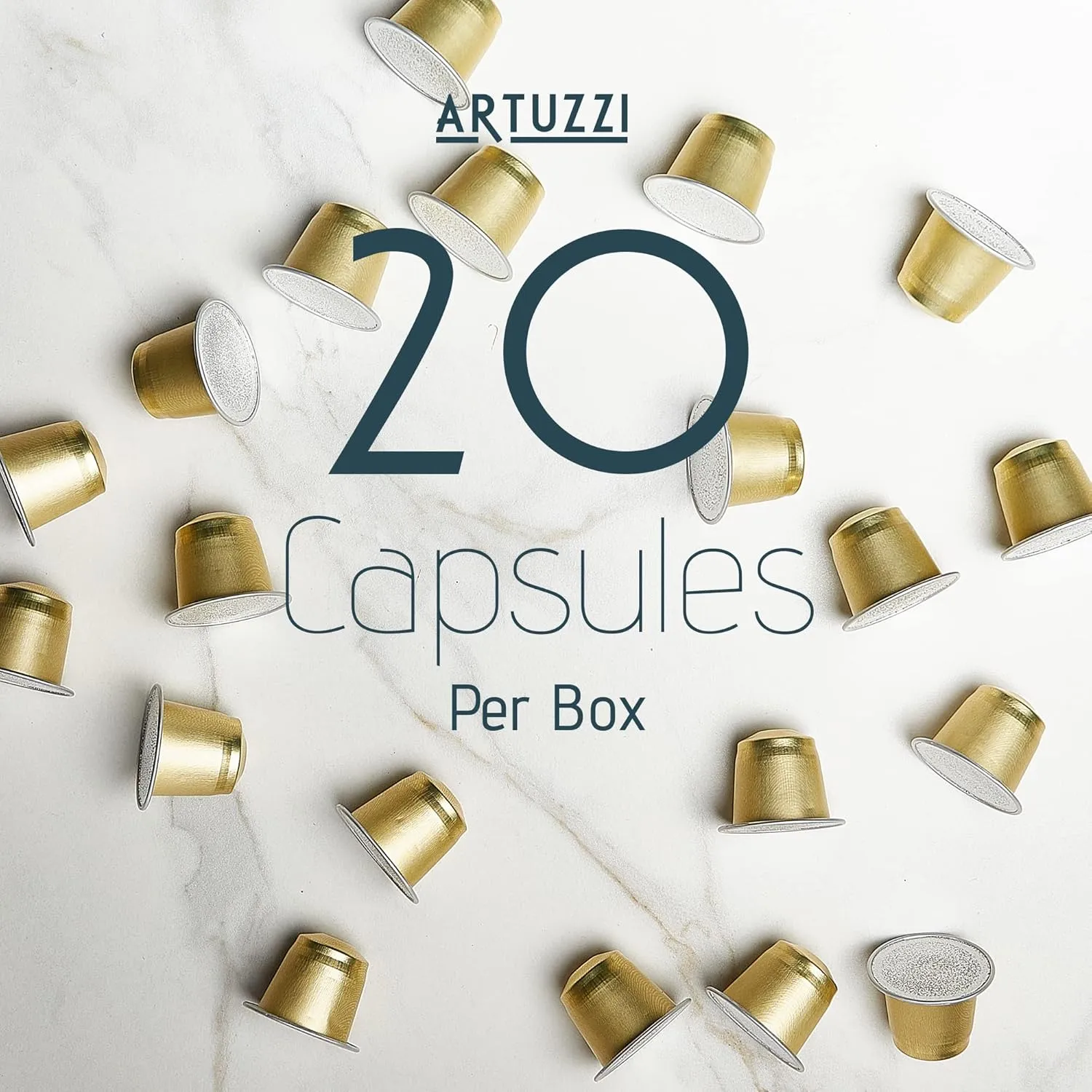 Artuzzi 120ct Decaf Espresso Pods For Nespresso Compatible Capsules Machines | Aluminum Coffee Capsules I Recyclable I 100% Arabica I Italian Roast