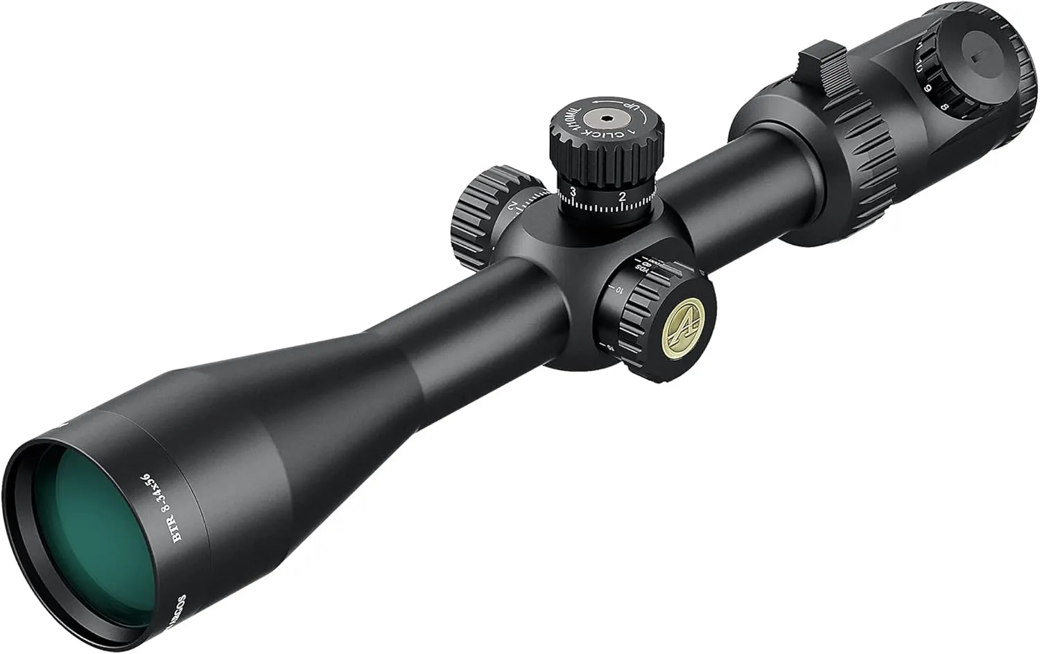 Athlon Optics , Argos BTR , Riflescope , 8-34 x 56 First Focal Plane (FFP) 30 mm Tube, Illuminated APMR MIL Reticle , Black
