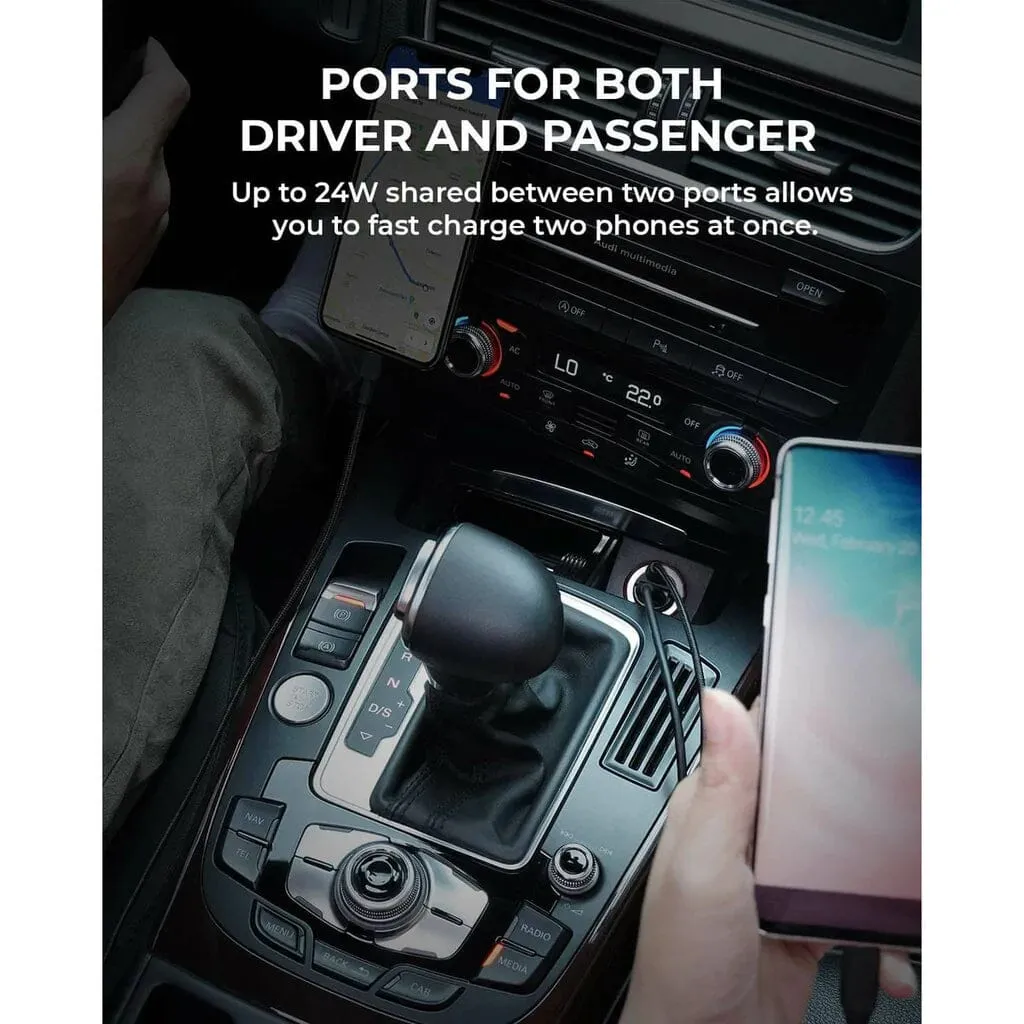 AUKEY Car Charger 30W Dual-Port
