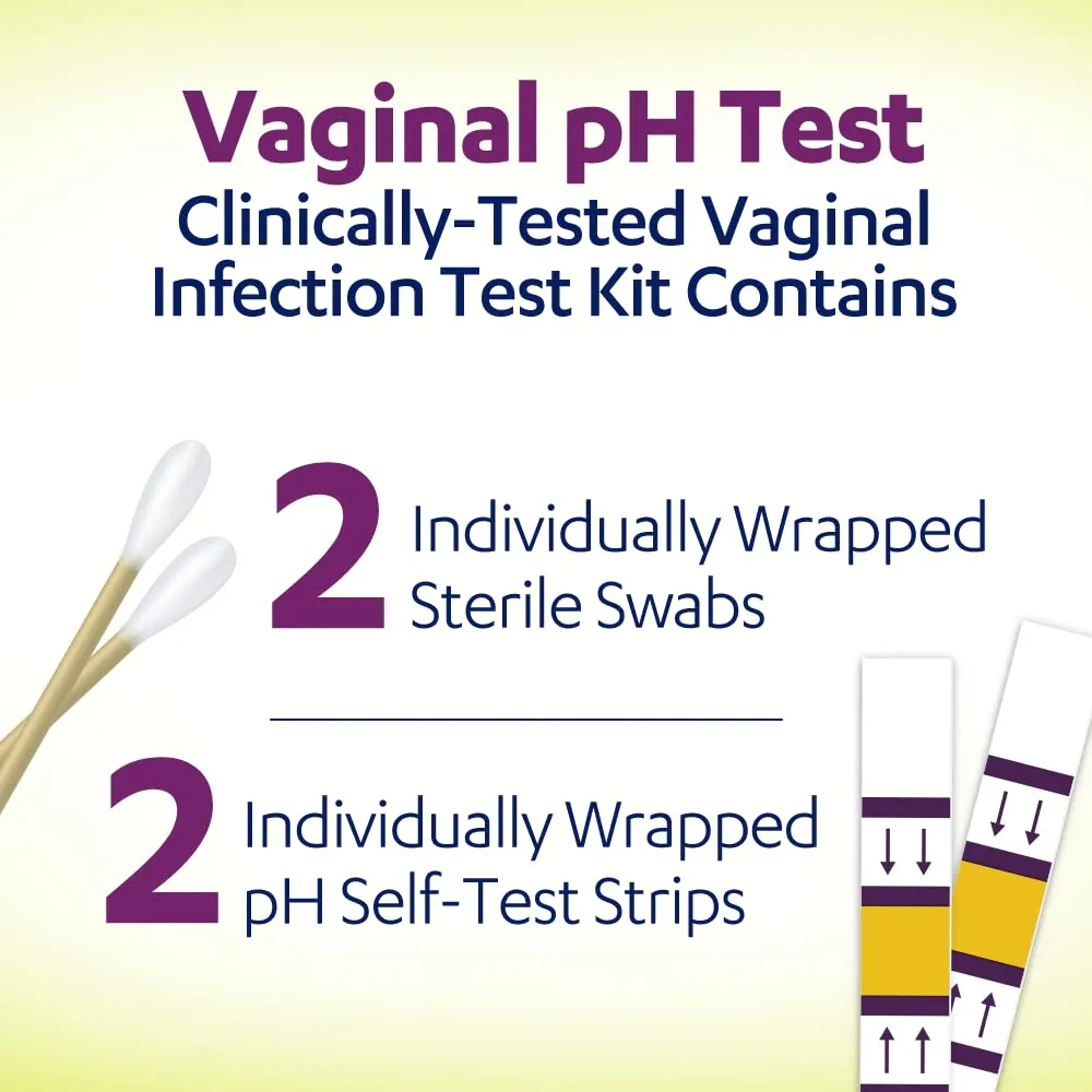 AZO Vaginal pH Test Kit, Clinically-Tested Vaginal Infection Test Kit, FSA/HSA Eligible, Fast & Accurate Results, from The #1 Most Trusted Urinary Health Brand, 2 Self-Tests