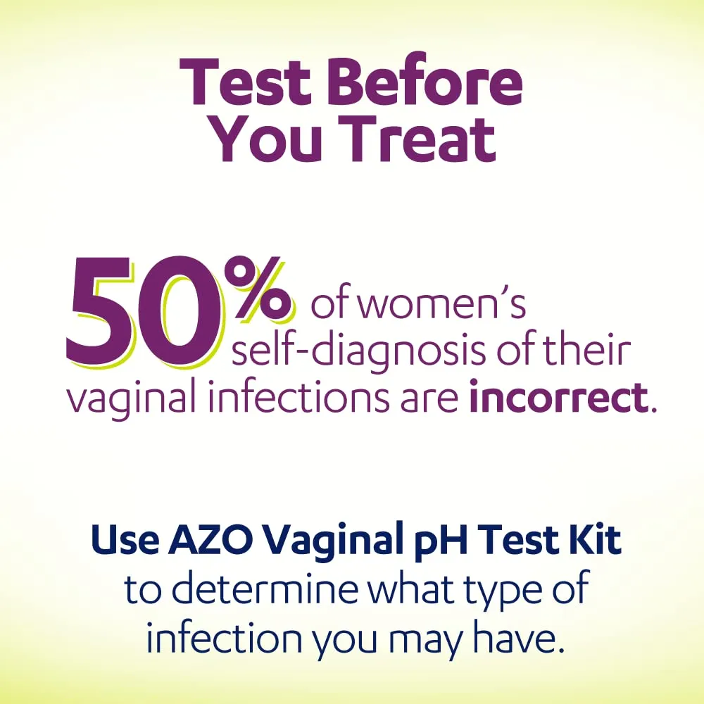 AZO Vaginal pH Test Kit, Clinically-Tested Vaginal Infection Test Kit, FSA/HSA Eligible, Fast & Accurate Results, from The #1 Most Trusted Urinary Health Brand, 2 Self-Tests
