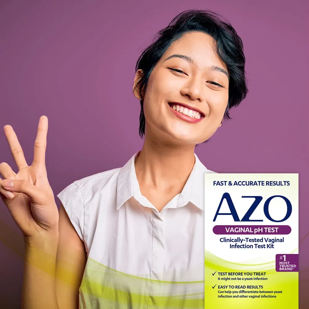 AZO Vaginal pH Test Kit, Clinically-Tested Vaginal Infection Test Kit, FSA/HSA Eligible, Fast & Accurate Results, from The #1 Most Trusted Urinary Health Brand, 2 Self-Tests