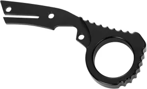 Back Spacer for Delica C11, Black Anodized Aluminum Alloy Quick Draw Ring, Signet Ring