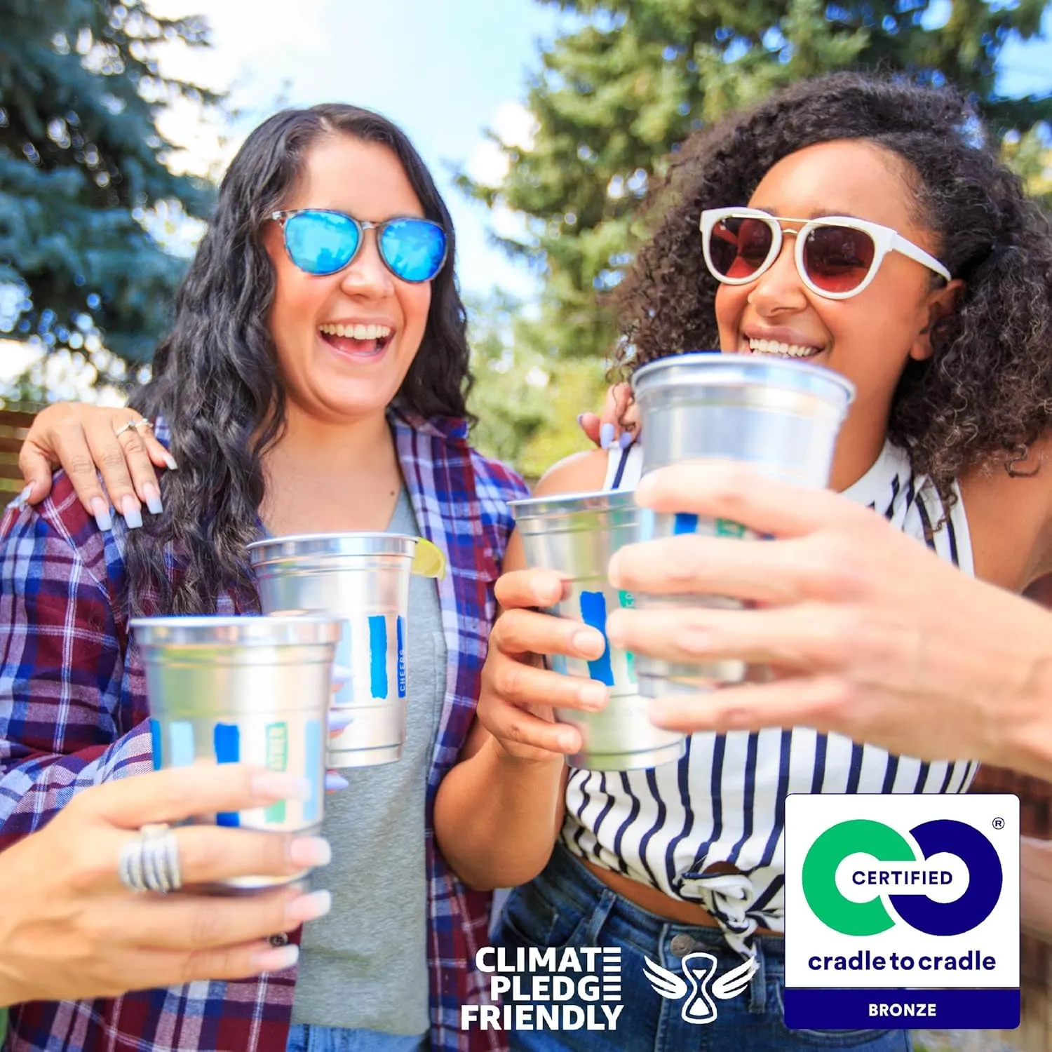 Ball Aluminum Cup Recyclable Party Cups, Wholesale Bulk Pack, Ball Logo, 9oz Cup, 645 Cups Per Pack