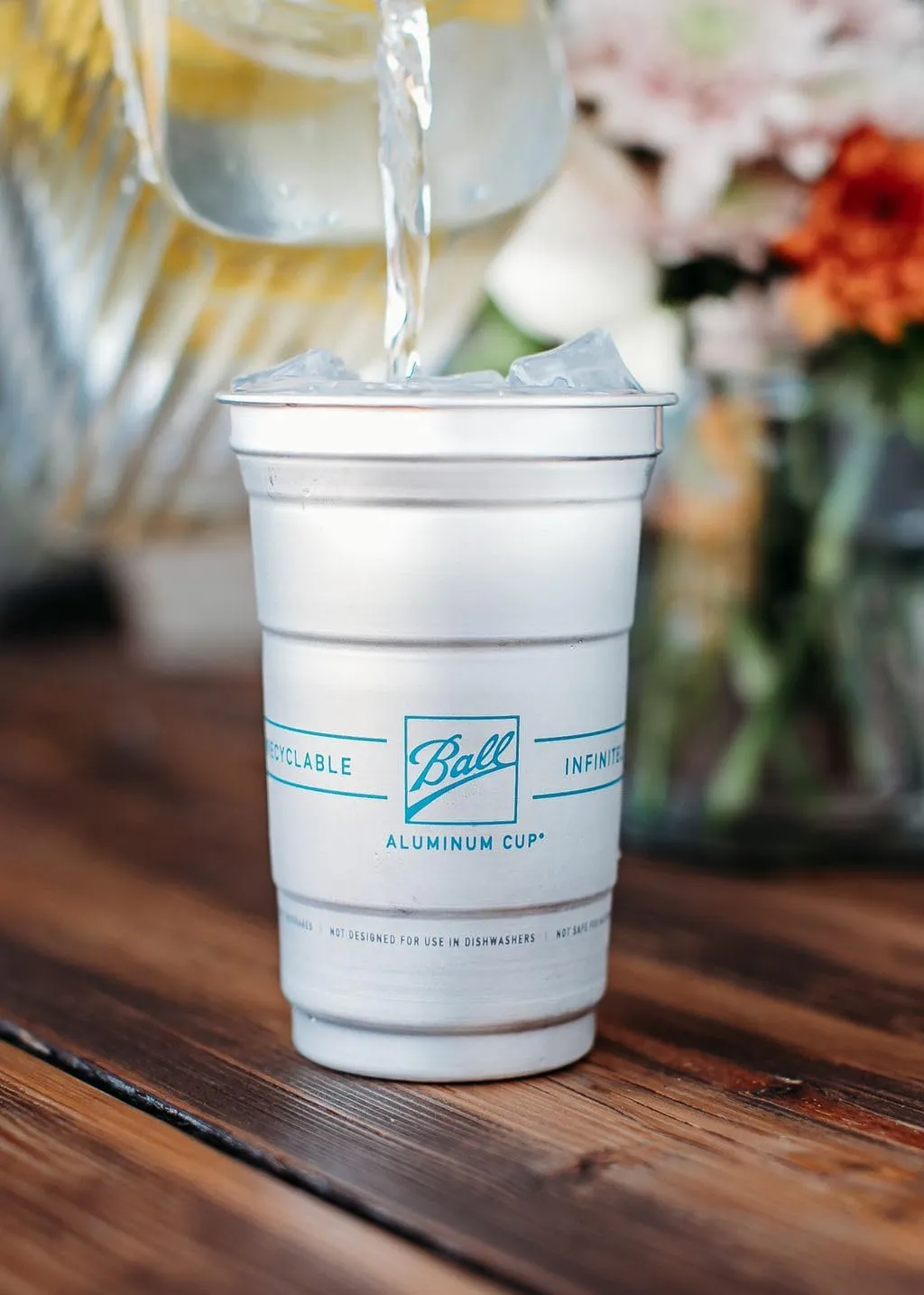 Ball Aluminum Cup Recyclable Party Cups, Wholesale Bulk Pack, Ball Logo, 9oz Cup, 645 Cups Per Pack