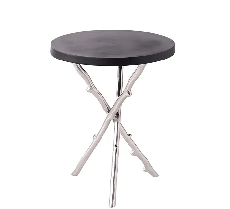 Bamboo Table Silver