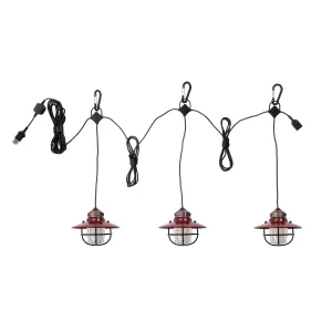 Barebones Living - Edison String Lights - Red