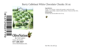 Barry Callebaut White Couverture Chunks for Baking from OliveNation - 16 oz