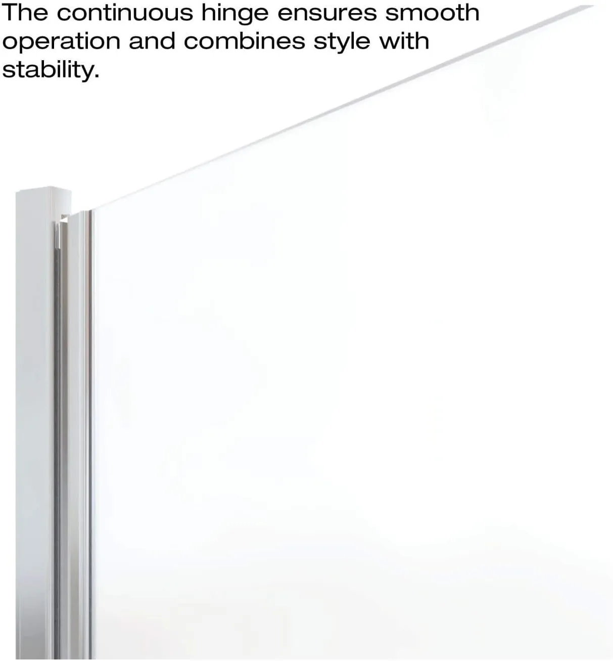 Basco Infinity 33- 34 in Width, Semi-Frameless Shower Door, Clear Glass, Silver Finish