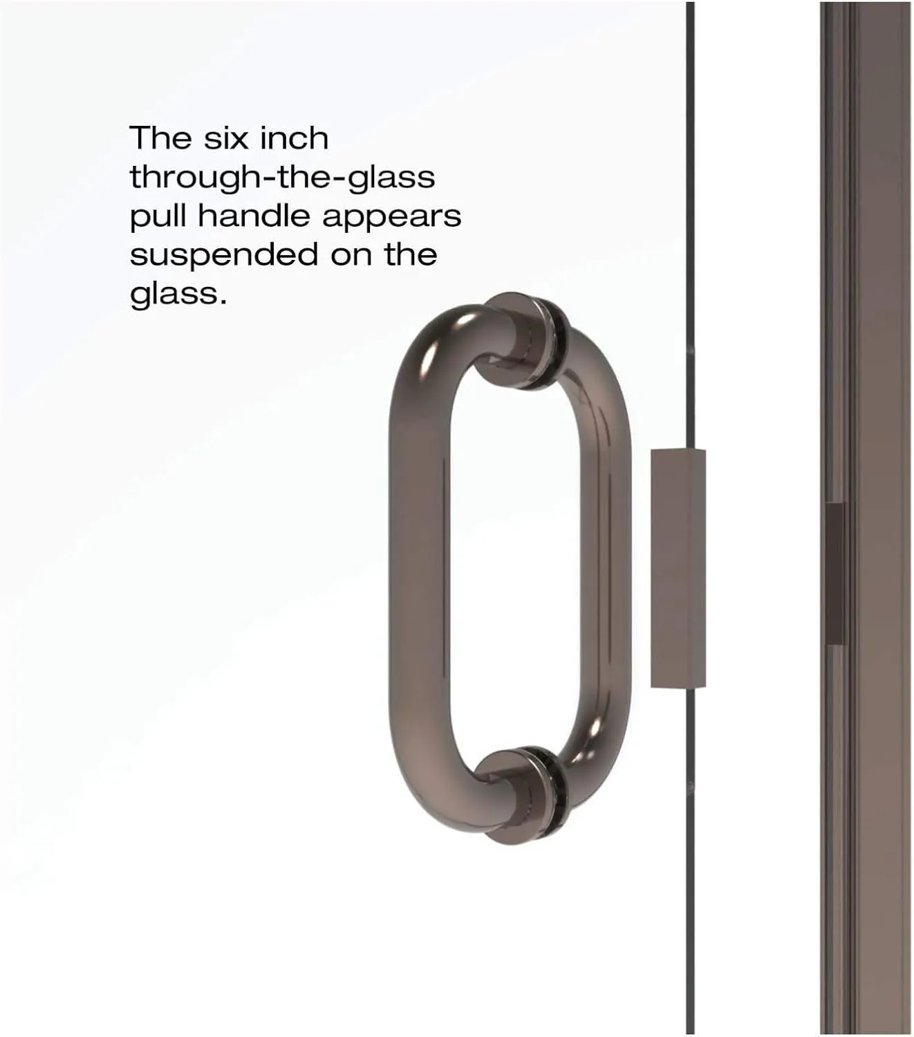 Basco Infinity 33- 34 in Width, Semi-Frameless Shower Door, Clear Glass, Silver Finish
