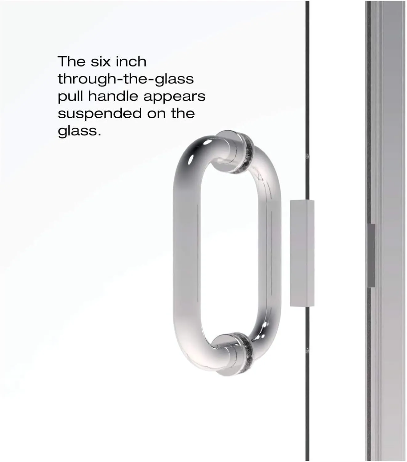 Basco Infinity 33- 34 in Width, Semi-Frameless Shower Door, Clear Glass, Silver Finish