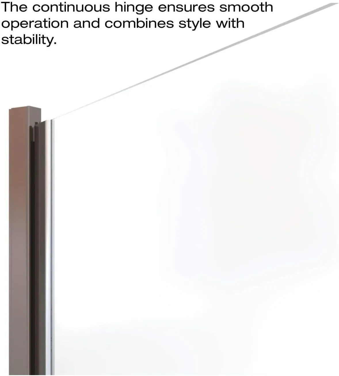 Basco Infinity 33- 34 in Width, Semi-Frameless Shower Door, Clear Glass, Silver Finish