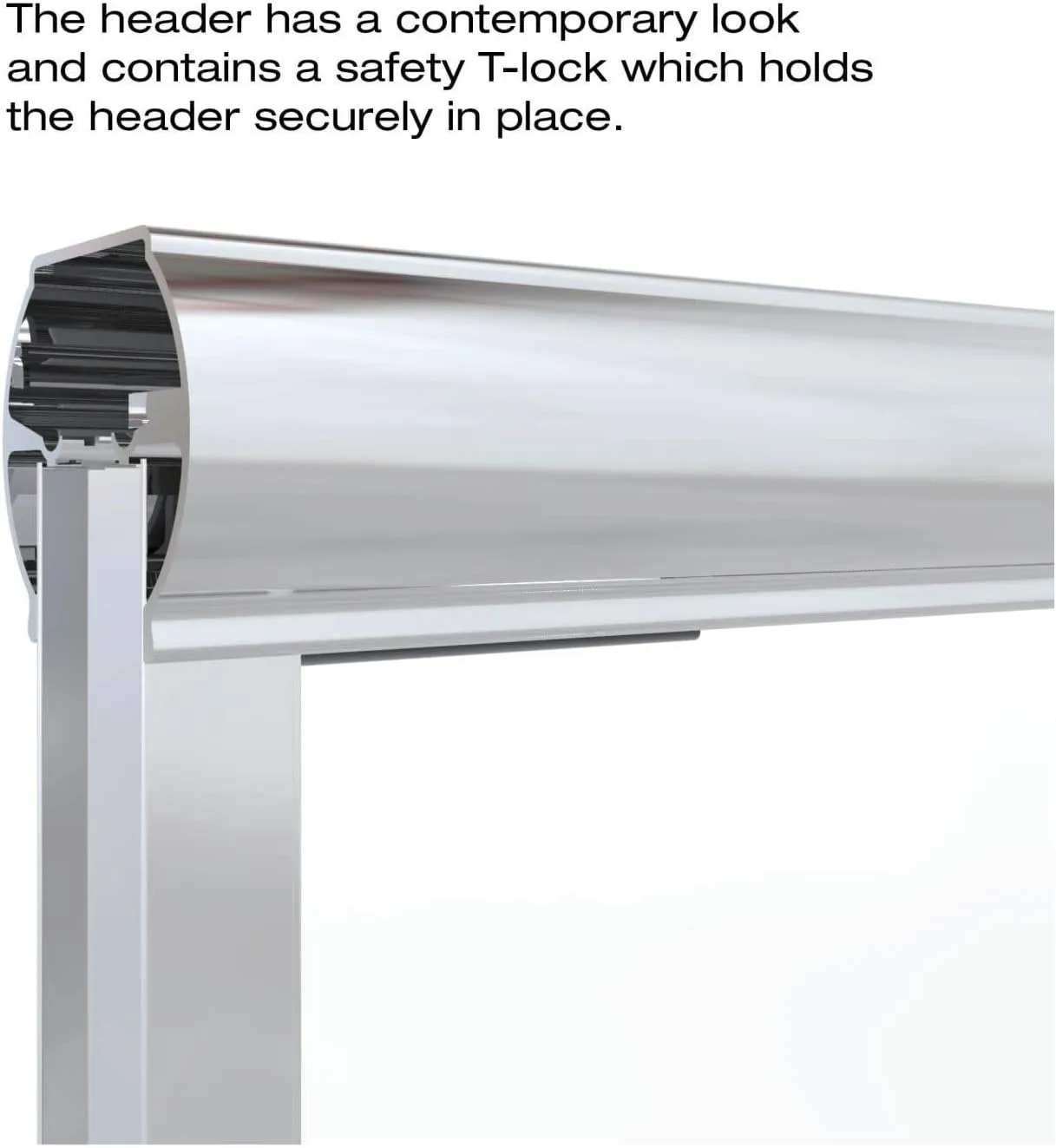 Basco Infinity Semi-Frameless Sliding Shower Door, Fits 44- 47 inch opening, Clear Glass, Brushed Nickel Finish