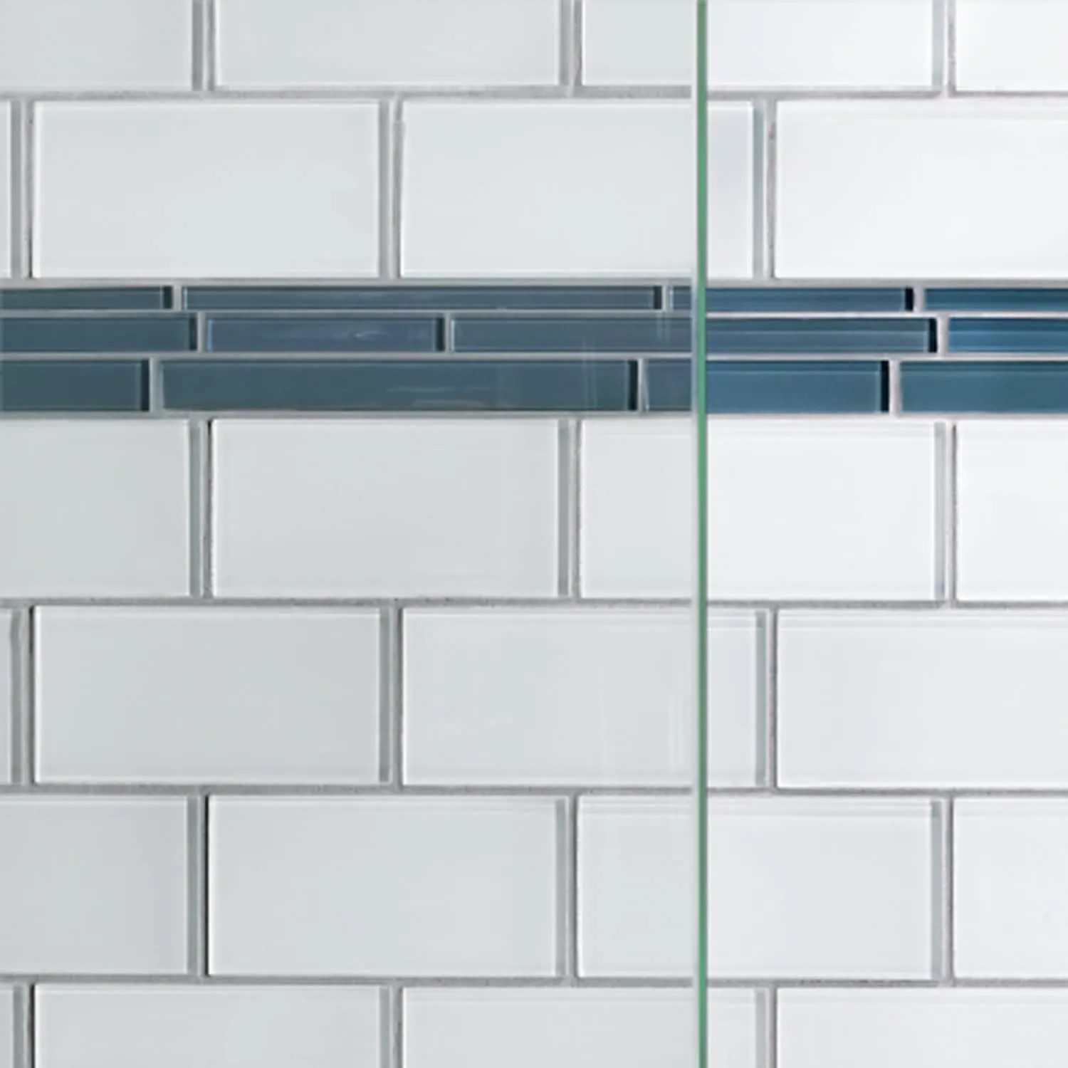 Basco Infinity Semi-Frameless Sliding Shower Door, Fits 54.5-58.5 inch Opening, Clear Glass, Brushed Nickel Finish