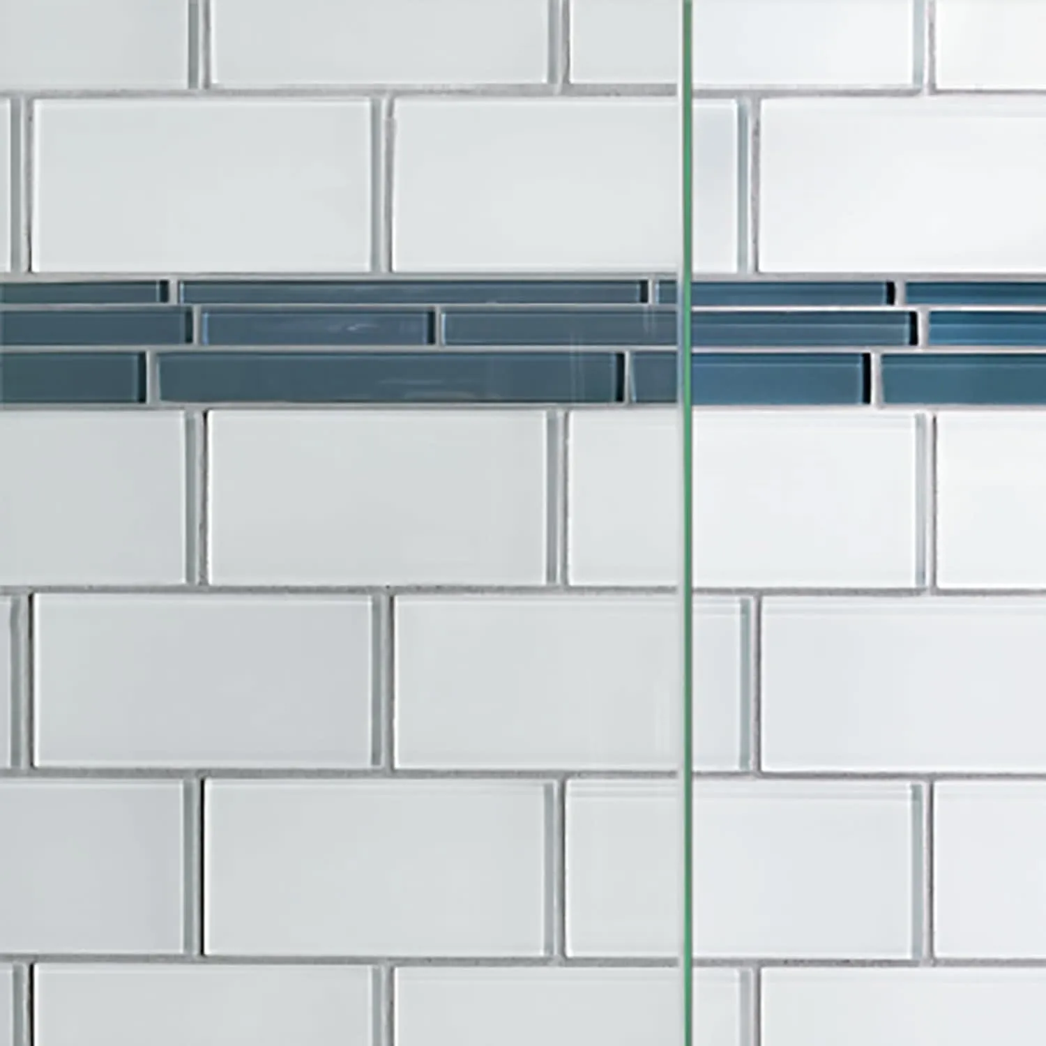 Basco Infinity Semi-Frameless Sliding Shower Door, Fits 54.5-58.5 inch Opening, Clear Glass, Brushed Nickel Finish