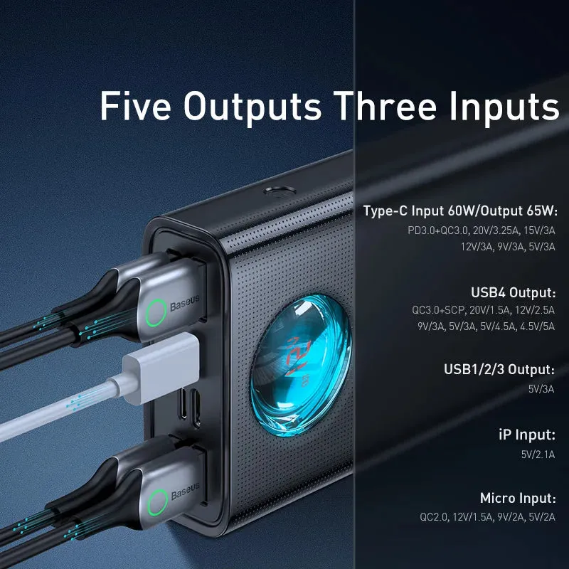 BASEUS 65W 30000mAh Fast Charging Portable Power Bank