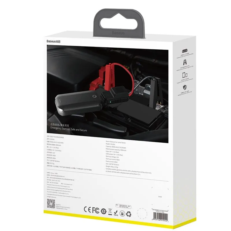 Baseus Power Bank Car Jump Starter & Flashlight