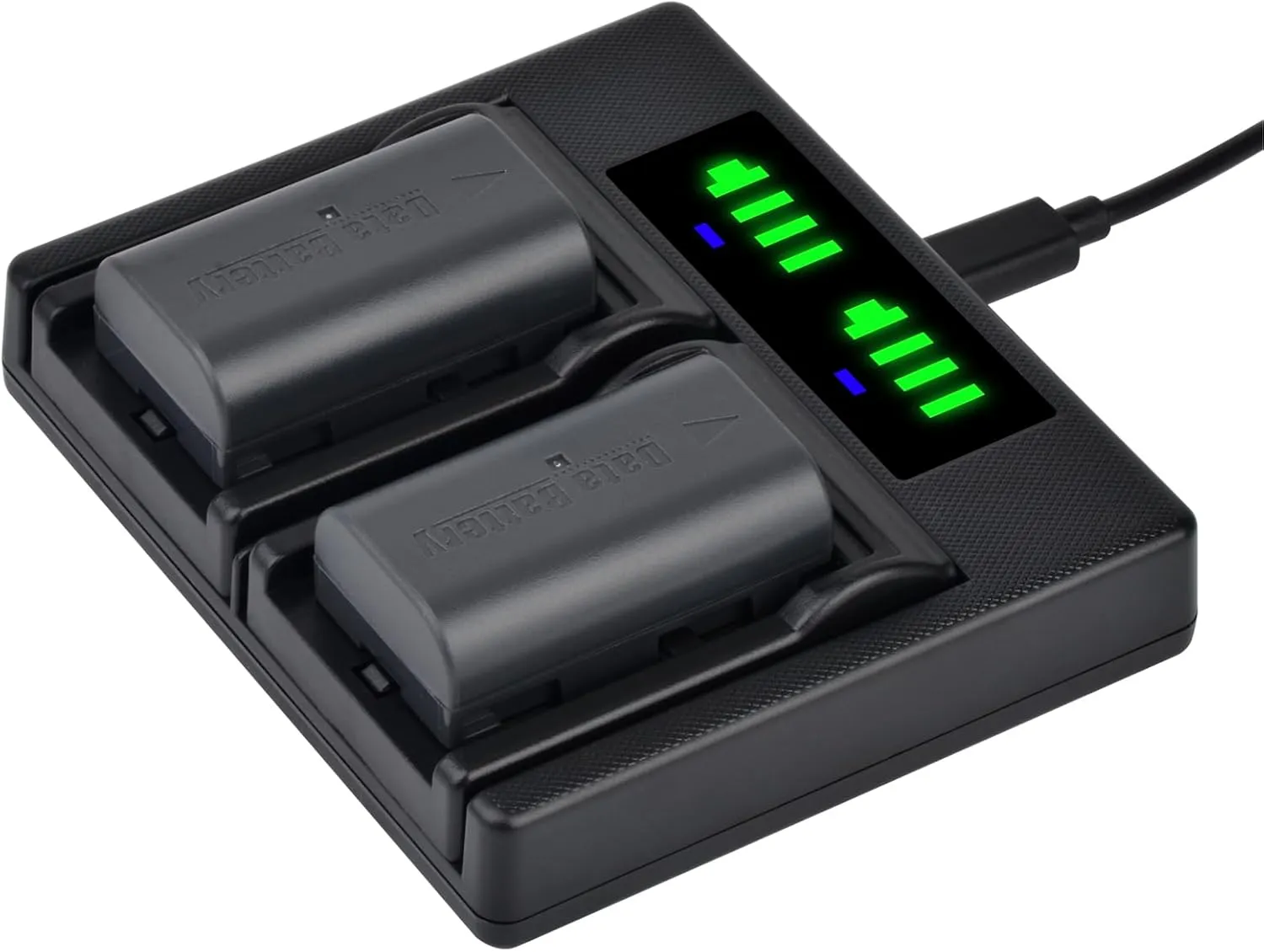 Batmax 2Pcs 1750mAh BN-VF808 BNVF808 Battery   Quick LED USB Charger with Type C Port for JVC BN-VF815BN-VF823 BN-VF823U and JVC Everio GZ-MG130 148 150 2GZ-HD7 GR-D745 790 796 JVC MiniDV Cameras