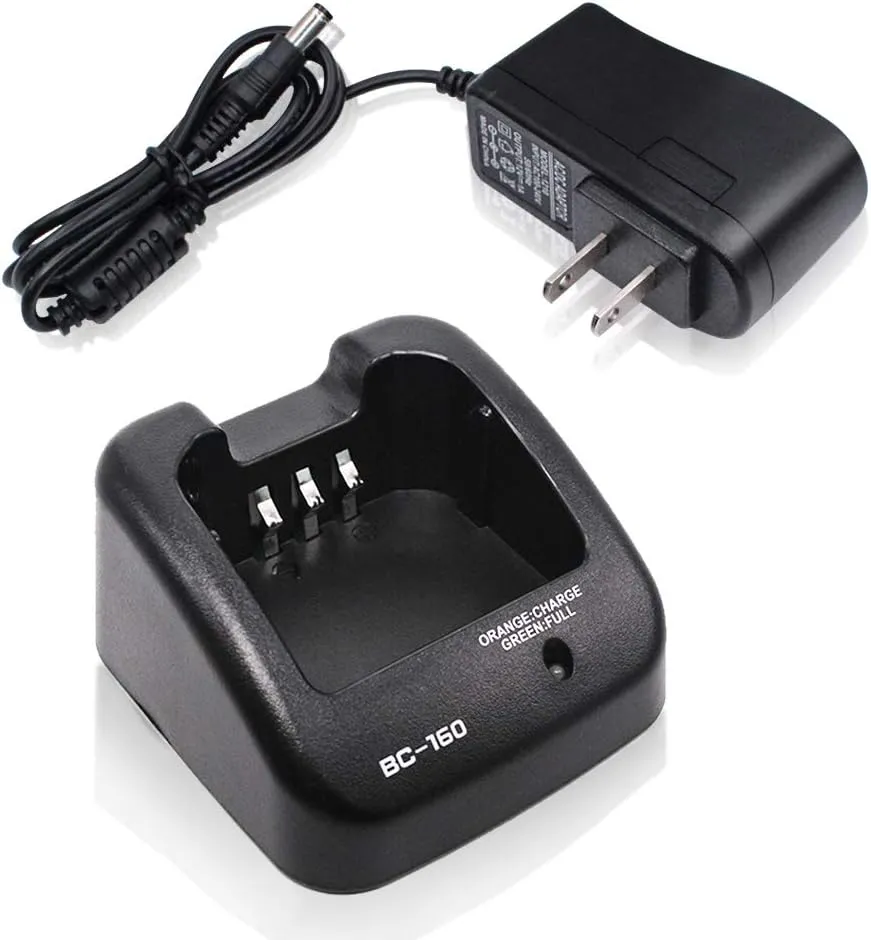 BC-160 Rapid Charger Compatible for BP-232 Battery Icom Portable Radio IC-A14 IC-F15 IC-F3011 IC-F4011 IC-F3161 F14 F24 F3011 F4011