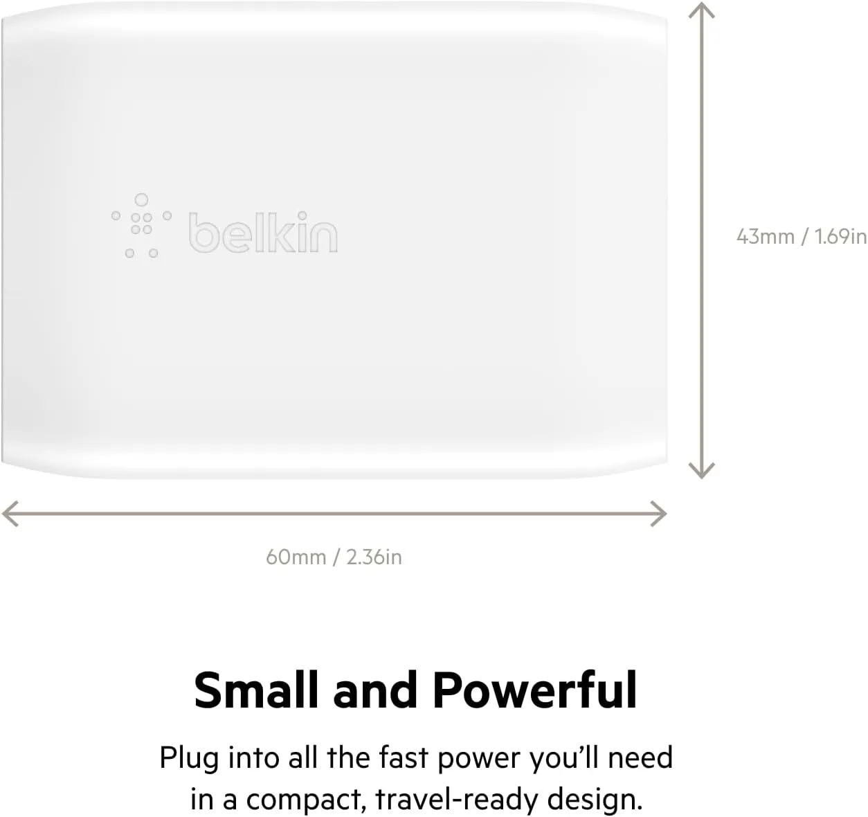 Belkin 30W USB-C Wall Charger, USB-C Power Delivery, PPS Fast Charging for iPhone 16, 16 Plus, 16 Pro, 16 Pro Max, iPhone 15, 15 Pro, Galaxy S25, iPad, AirPods, Nintendo Switch 2 & More - White